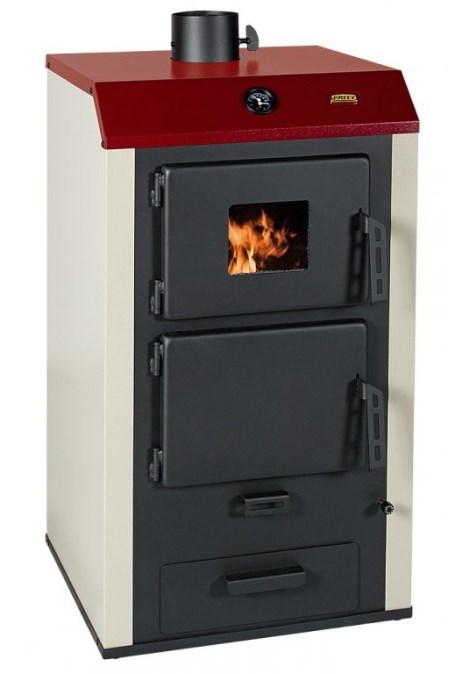 PRITY NS20 krbové kachle 21,2kW s výmenníkom, čierna/béžová