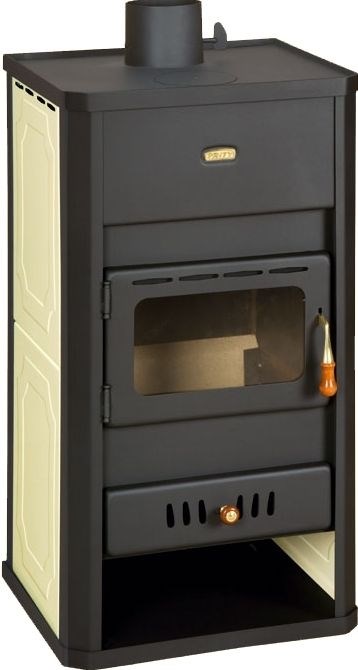 PRITY S3 W13 krbové kachle 15kW, s výmenníkom, čierna/béžová