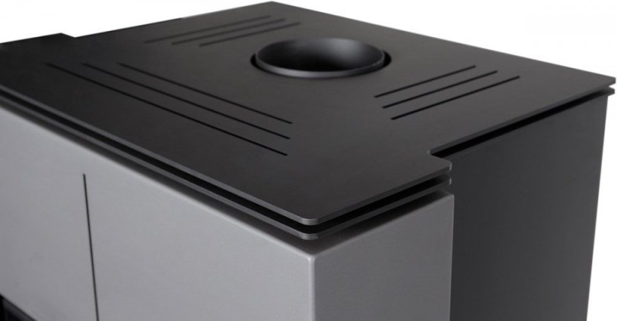 HS FLAMINGO AQUAFLAM VARIO SAPORO krbové kachle 11/7kW, s výmenníkom, manuálna regulácia, šedá