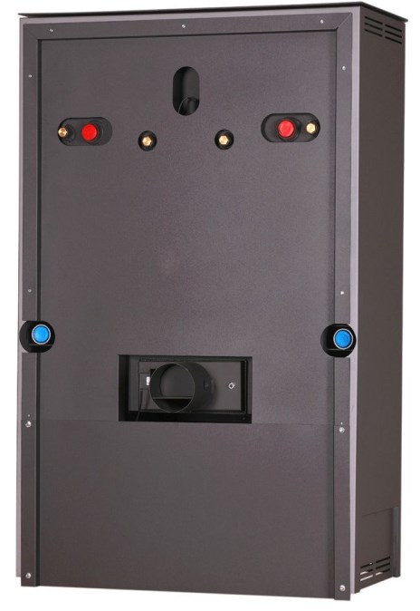 HS FLAMINGO AQUAFLAM 12 krbové kachle 12kW, s výmenníkom, automatická regulácia, šedá