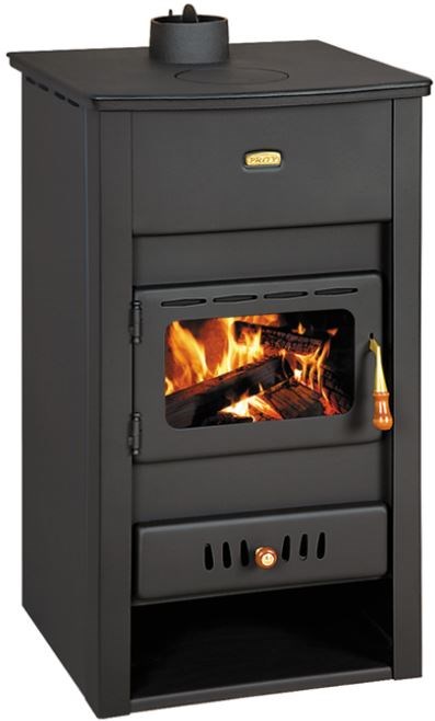 PRITY K2 CP W13 krbové kachle 15kW, s výmenníkom, čierna