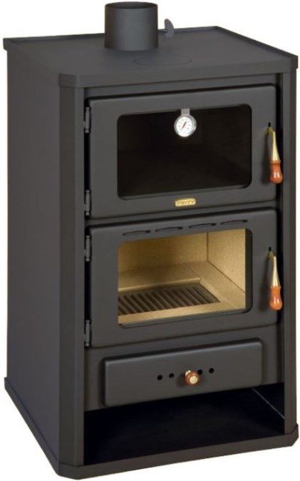 PRITY FG krbové kachle 14,2kW, s rúrou, čierna
