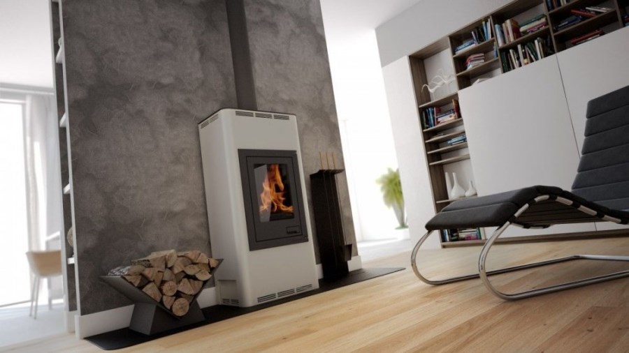 HS FLAMINGO AQUAFLAM 12 krbové kachle 12kW, s výmenníkom, základná regulácia, krémová