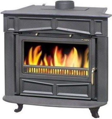 PLAMEN GLAS FRANKLIN krbové kachle 11kW, čierna