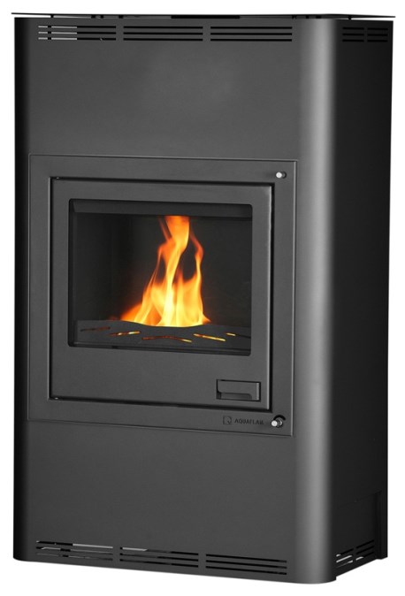 HS FLAMINGO AQUAFLAM 25 krbové kachle 25kW, s výmenníkom, manuálna regulácia, čierna