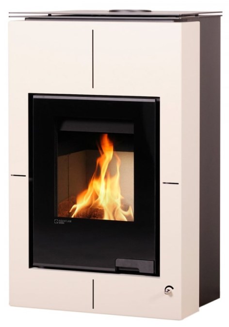 HS FLAMINGO AQUAFLAM VARIO SAPORO krbové kachle 11kW, manuálna regulácia, krémová