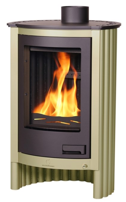 HS FLAMINGO MASTERFLAMME PICCOLO I krbové kachle 7kW, olivová