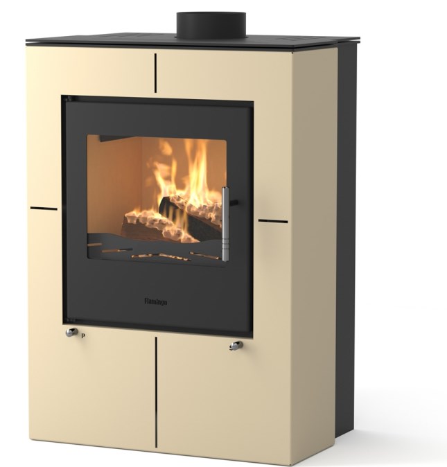 HS FLAMINGO EVENES krbové kachle 3-12kW, krémová