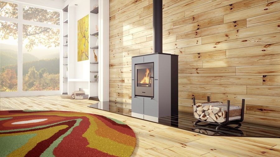 HS FLAMINGO EVENES krbové kachle 3-12kW, šedá
