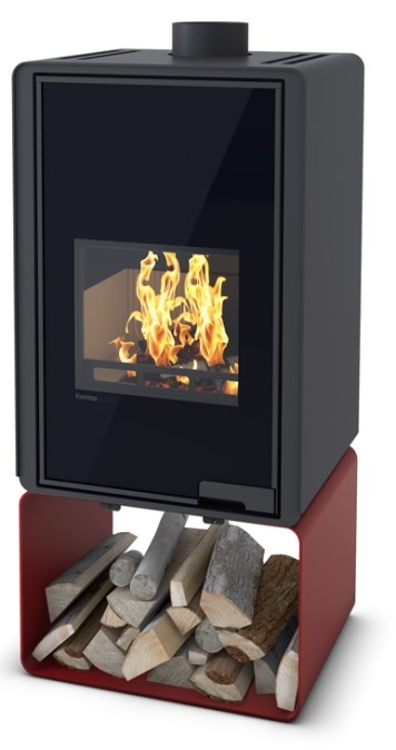 HS FLAMINGO DELUXE PENTAI krbové kachle 3-11kW, červená
