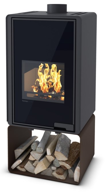 HS FLAMINGO DELUXE PENTAI krbové kachle 3-11kW, zamatovo hnedá