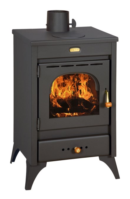 PRITY K1 R krbové kachle 9,5kW, čierna