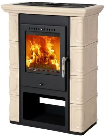 THORMA BORGHOLM KERAMIK kachľová pec 7kW, čierna/cappuccino