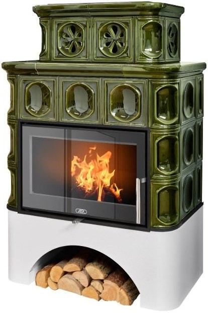 ABX KARELIE EXKLUSIVE kachľová pec 5-12kW, zelená