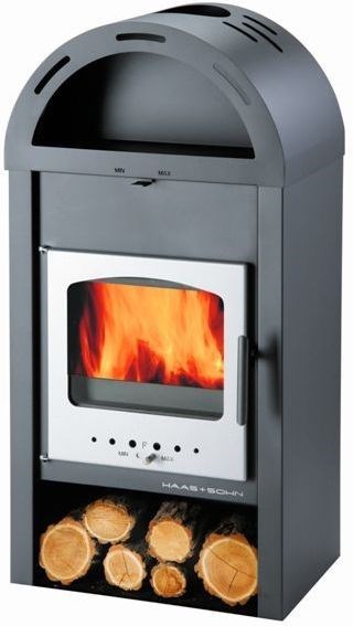 HAAS+SOHN VAASA PLUS III krbové kachle 4,9-8,3kW, antracit