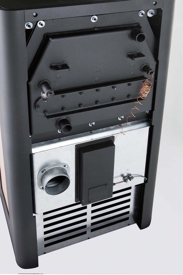 HAAS+SOHN ANDRUS krbové kachle 4,9-14,9kW, s výmenníkom čierna/béžová
