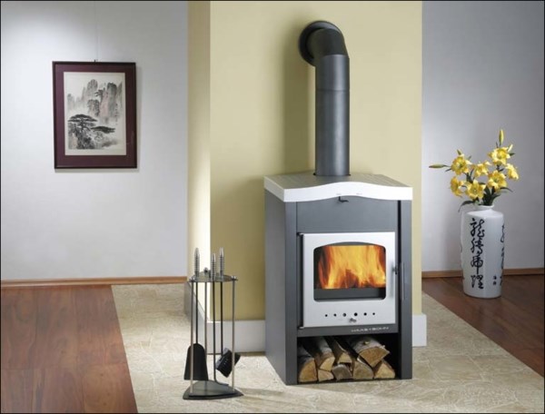 HAAS+SOHN VAASA PLUS V krbové kachle 4,9-8,3kW, antracit/strieborná