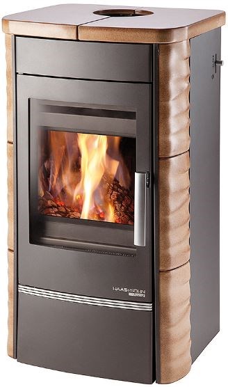 HAAS+SOHN ALYTUS kachľová pec 2,7-8,1kW, antracit/havana