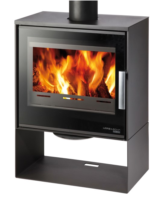 HAAS+SOHN SKIVE II krbové kachle 4-12kW, čierna