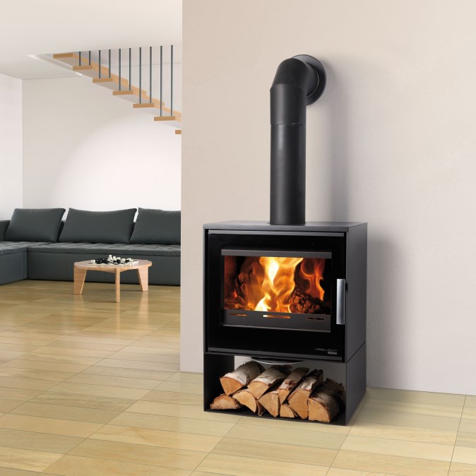 HAAS+SOHN SKIVE II krbové kachle 4-12kW, čierna
