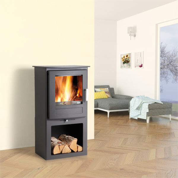 HAAS+SOHN LEVANGER krbové kachle 2,0-6,2kW, čierna