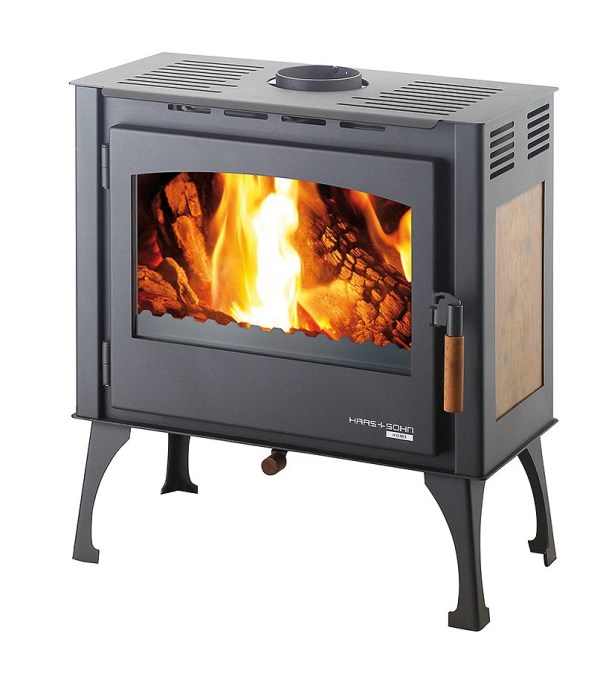 HAAS+SOHN FORESTA krbové kachle 2,7-8,1 kW, čierna/dekor drevo