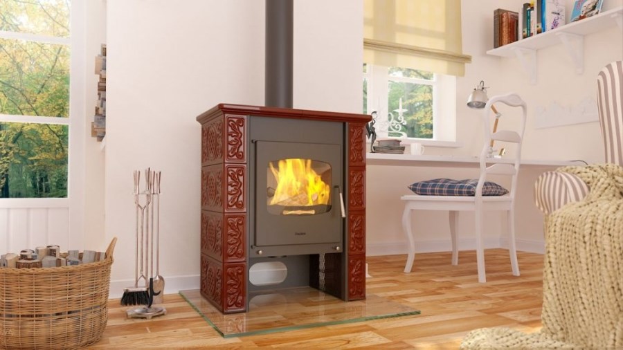 HS FLAMINGO BALI kachľová pec 3-12kW, hnedá