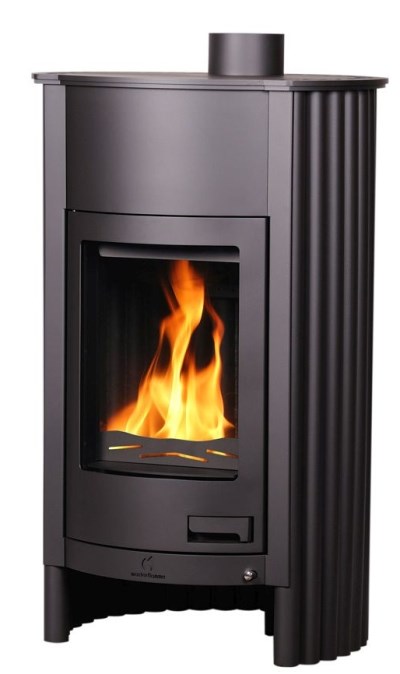 HS FLAMINGO MASTERFLAMME GRANDE I krbové kachle 17kW, čierna