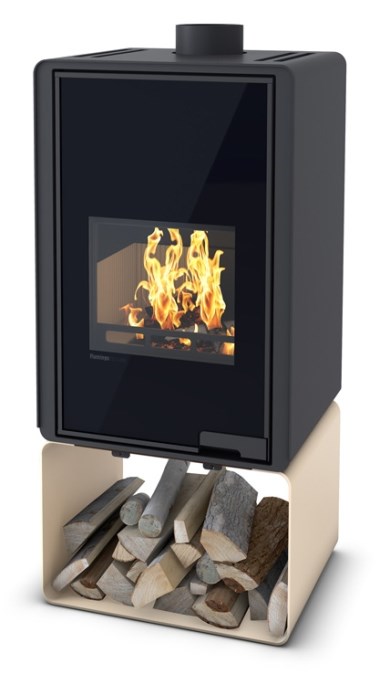 HS FLAMINGO DELUXE PENTAI krbové kachle 9kW, krémová