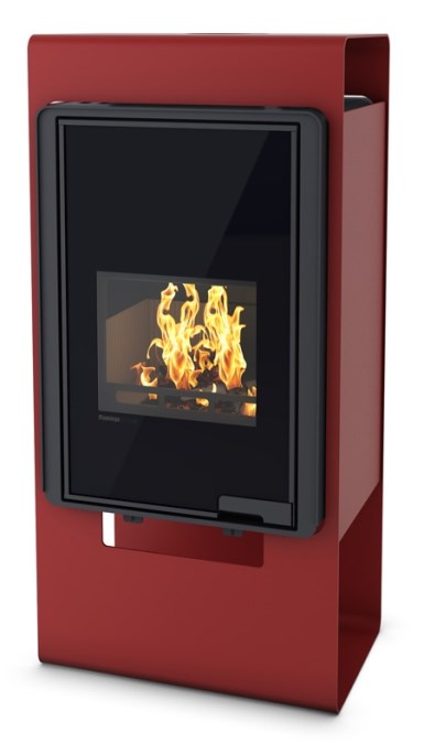 HS FLAMINGO DELUXE SINGA krbové kachle 9kW, červená