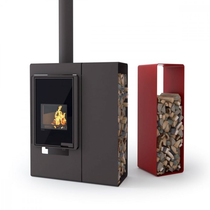 HS FLAMINGO DELUXE SINGA krbové kachle 9kW, čierna