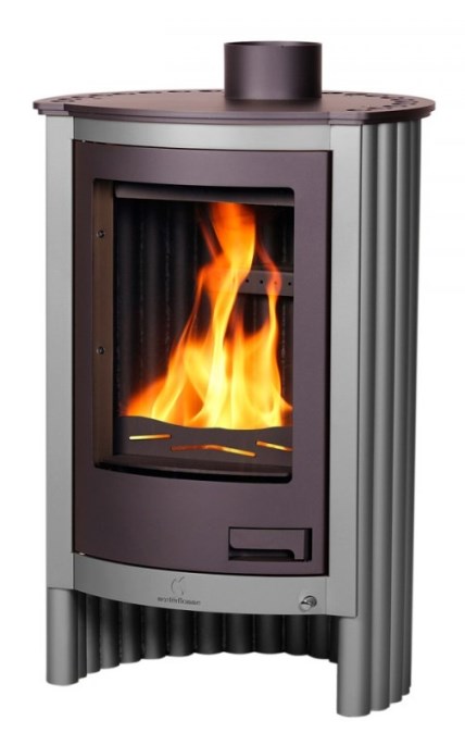 HS FLAMINGO MASTERFLAMME PICCOLO I krbové kachle 7kW, šedá