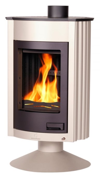 HS FLAMINGO MASTERFLAMME PICCOLO II krbové kachle 7kW, krémová