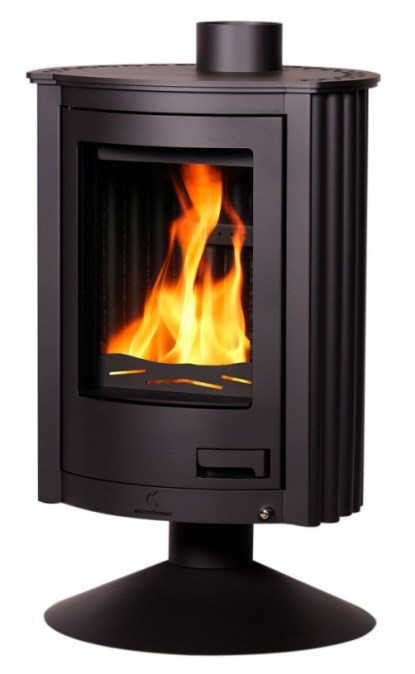 HS FLAMINGO MASTERFLAMME PICCOLO II krbové kachle 7kW, čierna