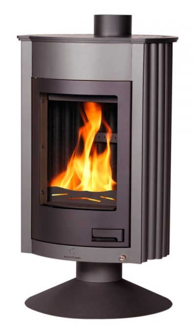 HS FLAMINGO MASTERFLAMME MEDIE II krbové kachle 12kW, šedá