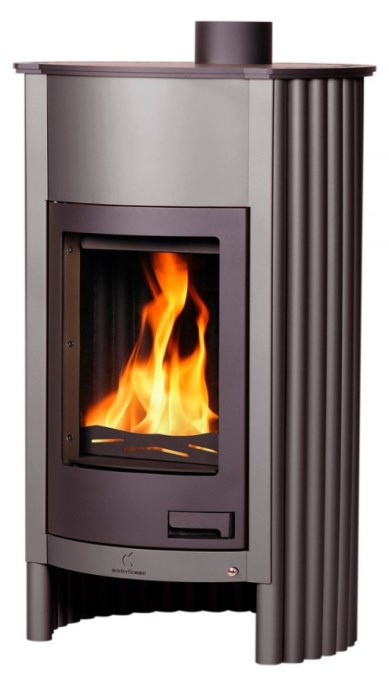 HS FLAMINGO MASTERFLAMME GRANDE I krbové kachle 17kW, šedá