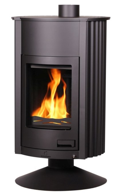 HS FLAMINGO MASTERFLAMME GRANDE II krbové kachle 17kW, čierna