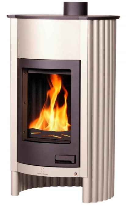 HS FLAMINGO MASTERFLAMME GRANDE I krbové kachle 17kW, krémová