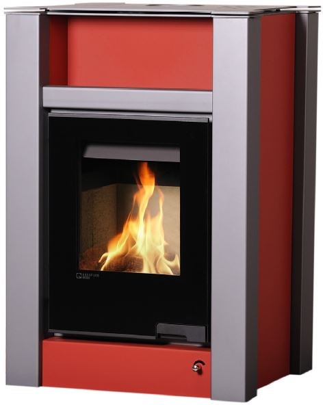 HS FLAMINGO AQUAFLAM VARIO LEND krbové kachle 11/5kW, s výmenníkom, hnedá - zamatová