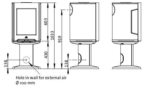 JOTUL F 167 krbové kachle 9kW, čierna