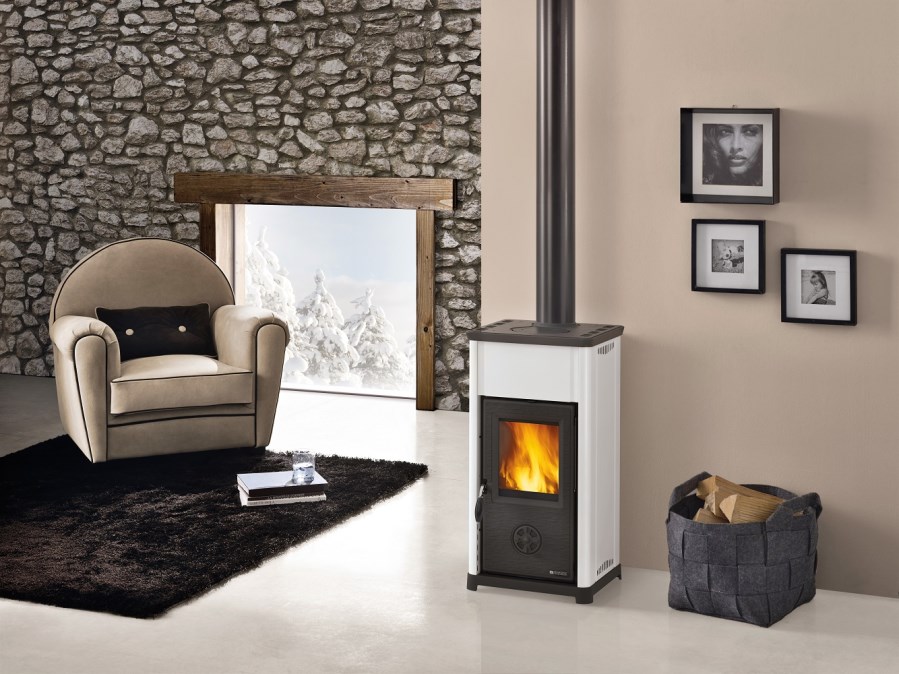 NORDICA TEA krbové kachle 3-10kW, biela