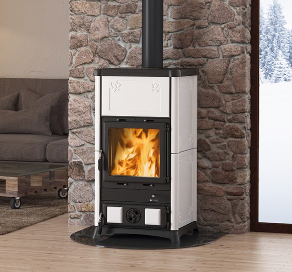NORDICA FEDORA kachľová pec 4-12kW, biela
