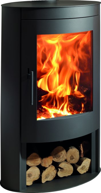 PANADERO OVAL krbové kachle 5,22-11,3kW, čierna