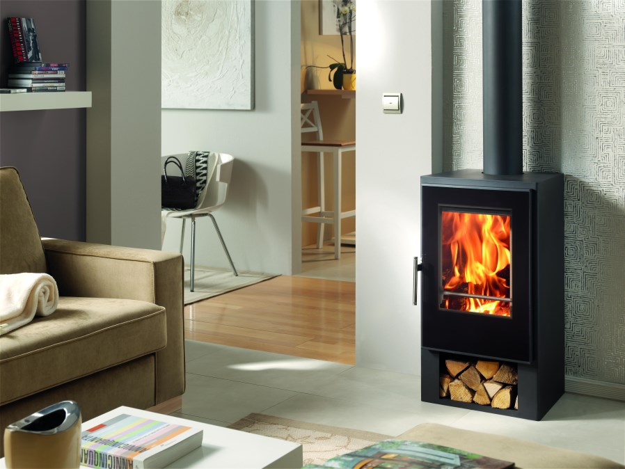PANADERO ANDES krbové kachle 4,5-9,7kW, čierna