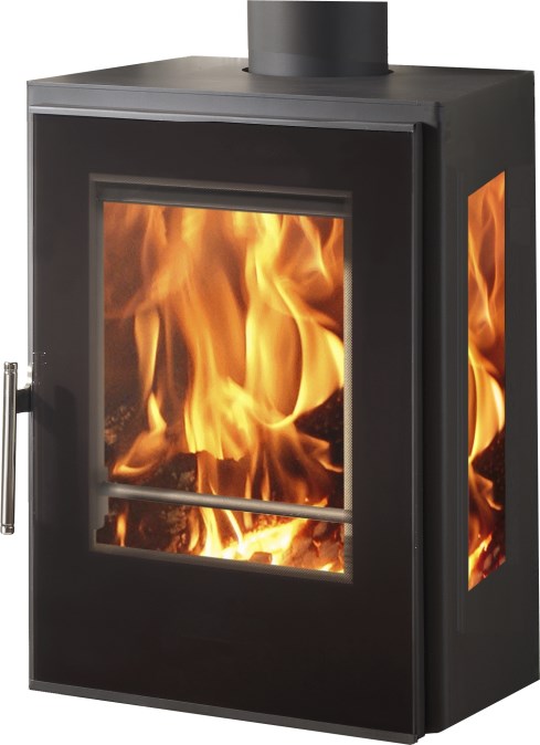 PANADERO INCA WALL krbové kachle 4,8-10,4kW, čierna