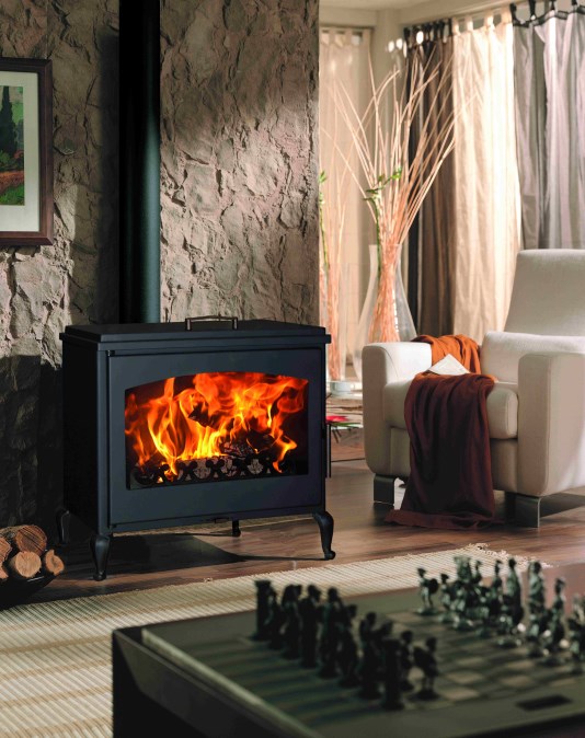 PANADERO LAVANDA krbové kachle 5,9-12,7kW, čierna