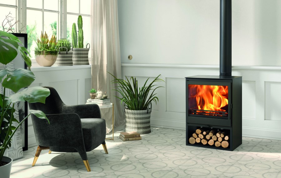 PANADERO BONDOUFLE krbové kachle 4,3-9,2kW, čierna