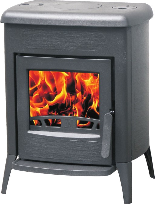 PLAMEN AMITY 3 krbové kachle 8kW, čierna