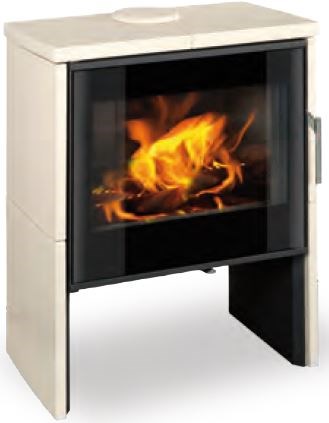 ROMOTOP RIANO N02 krbové kachle 3-7,8kW, čierna/matná biela