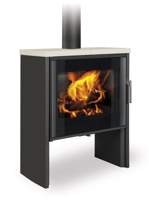 ROMOTOP RIANO N04 krbové kachle 3-7,8kW, čierna/slonová kosť